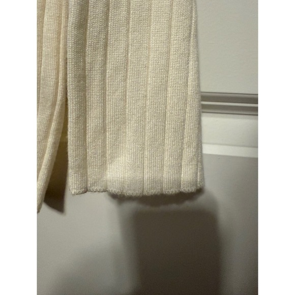 Cato Established Women's Cream Ribbed V Neck Sweater Top Plus Size 26/28 Knit - Picture 4 of 10